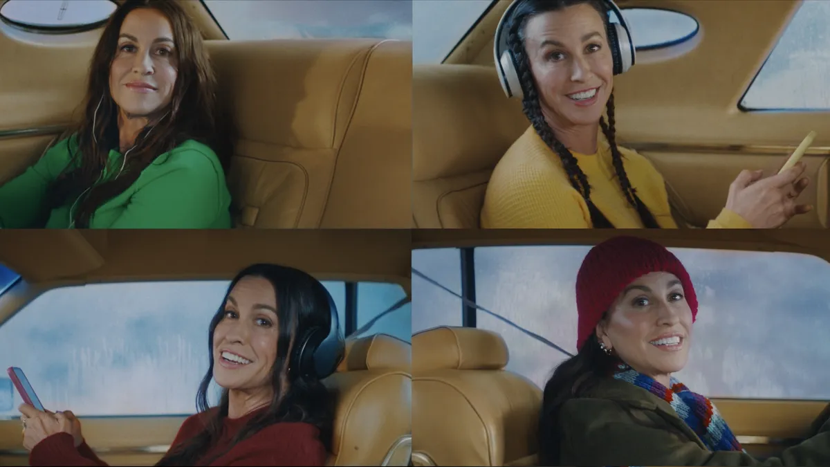 Alanis Morisette recreates Ironic video for USCellular