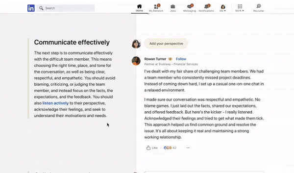 LinkedIn Collaborative Articles