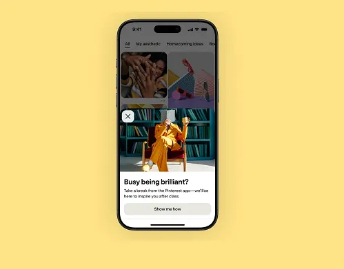 Pinterest Expands In-App Alerts to Get Teens off the App During School Times