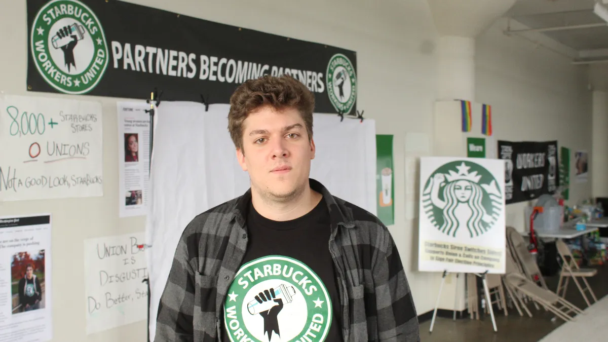 Brian Murray awaits the vote tally at the Buffalo Union office, Dec. 9