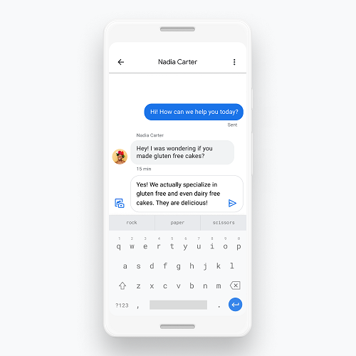 Google Maps messaging
