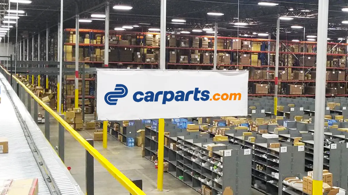 CarParts.com's Grand Prairie, Texas, distribution center.