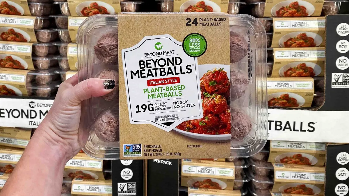 Beyond Meatballs at a retail store.