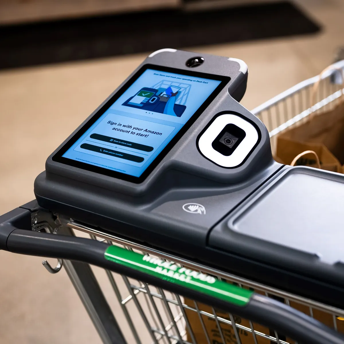 amazon app vibrate add to cart android Amazon to roll updated Dash Carts into more Whole Foods stores