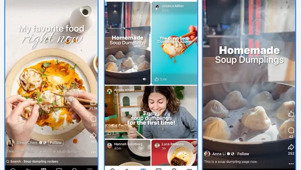 Facebook Reels topic recommendations