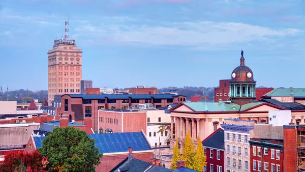 Lancaster Pennsylvania downtown skyline