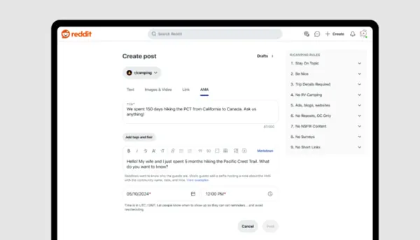 Reddit AMA updates