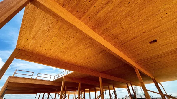 A Meta administrative building being constructed using mass timber at its Aiken, South Carolina data center campus