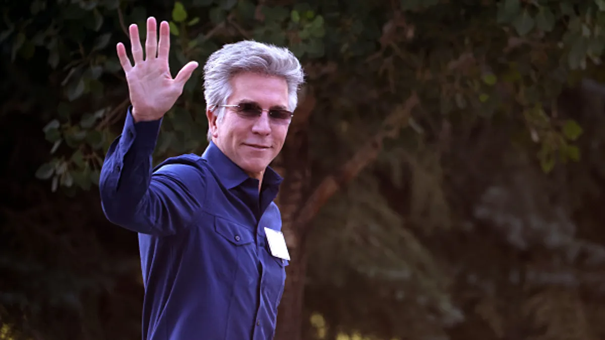 CEO of ServiceNow Bill McDermott walks to a morning session at the Allen & Company Sun Valley Conference on July 09, 2021 in Sun Valley, Idaho.