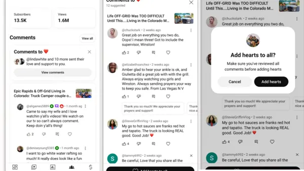 YouTube Comments to Heart
