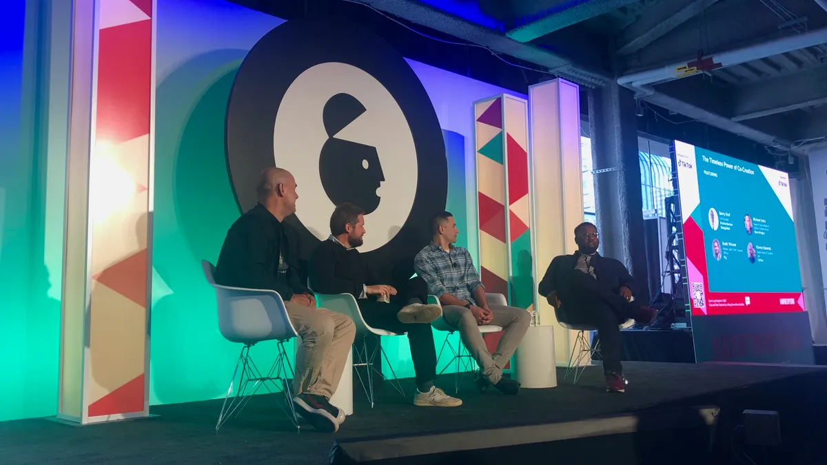 TikTok and Mars Wrigley Advertising Week panel retrieved by Marketing Dive on Oct. 19, 2021