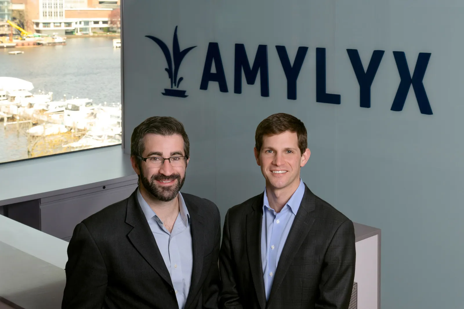 Joshua Cohen and Justin Klee, co-founders and co-CEOs of Amylyx Pharmaceuticals.