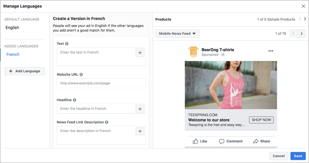Facebook Dynamic Ads