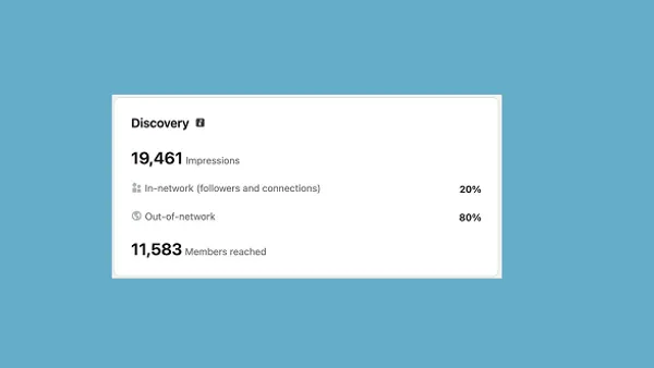 LinkedIn out of network reach
