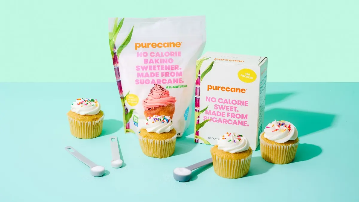 Purecane's baking ingredients are Reb M created from sugarcane by fermentation.