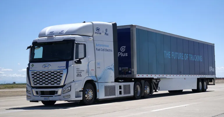 Hyundai and Plus Collaborate on Self-Driving Hydrogen Fuel Cell Trucks for Sustainable Freight