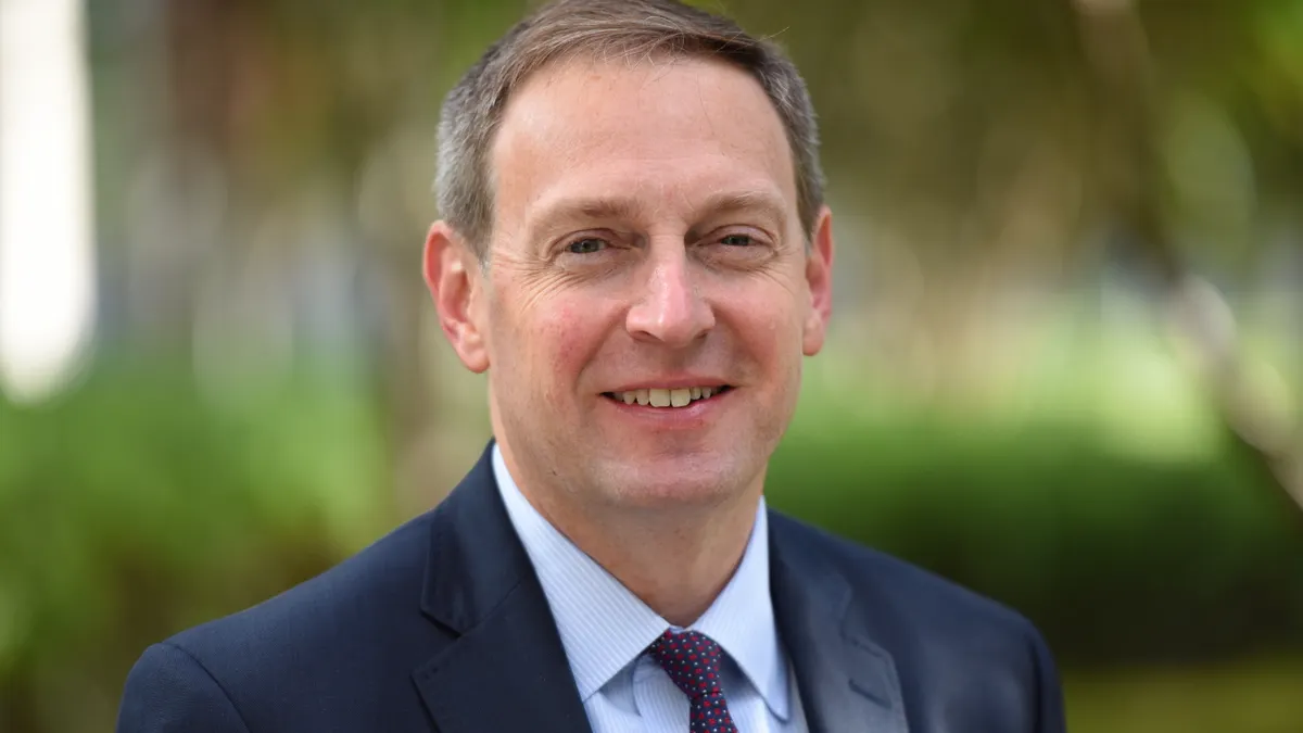 A headshot of Sean Haag, Medtronic's new president of ENT.