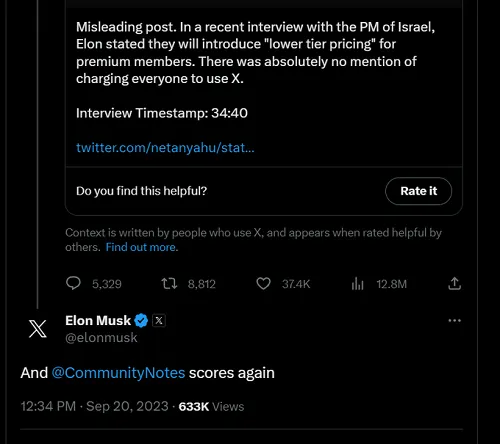 Elon Musk tweet