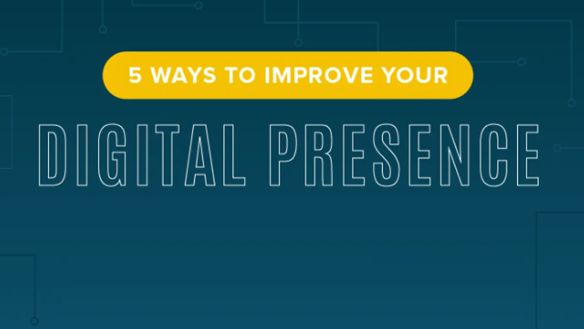 5 Ways to Improve Your Web Presence infographic