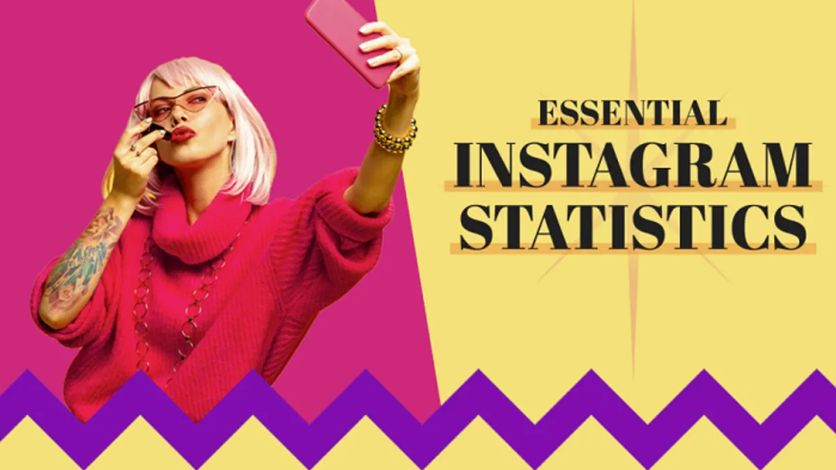 Instagram stats infographic