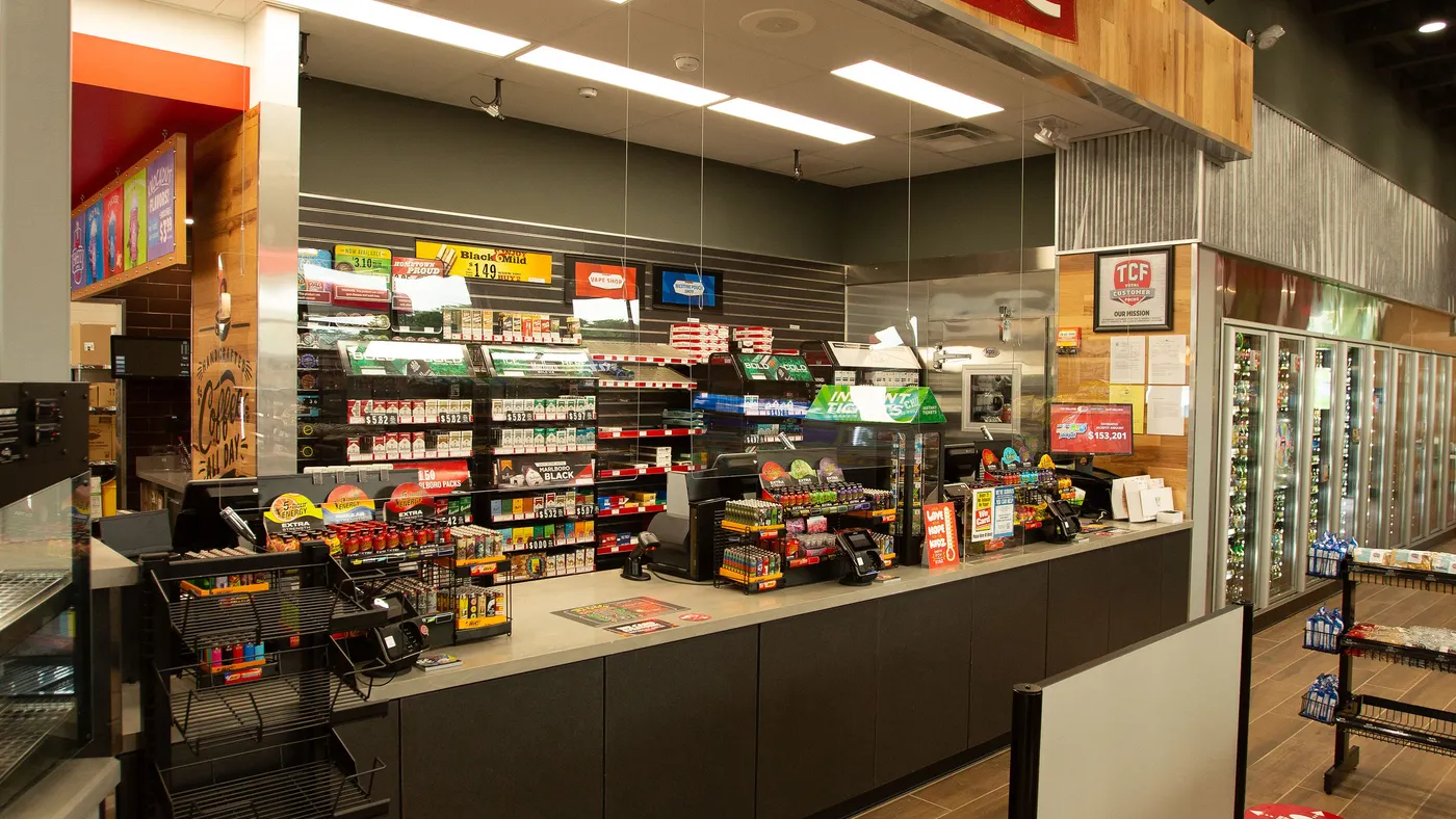 A photo of the interior of a Sheetz location.