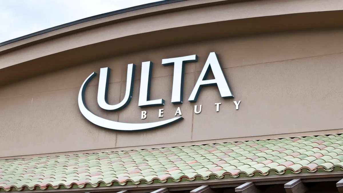 The outside of an Ulta Beauty store.