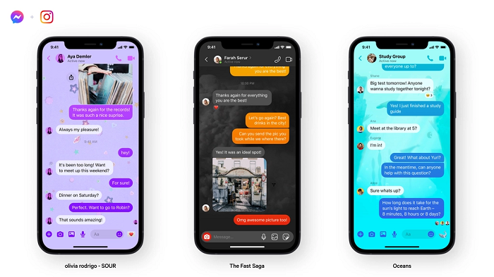 Messenger chat themes