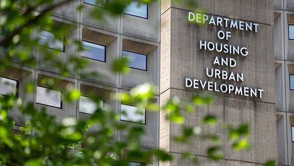Exterior view of the U.S. Department of Housing and Urban Development headquarters.