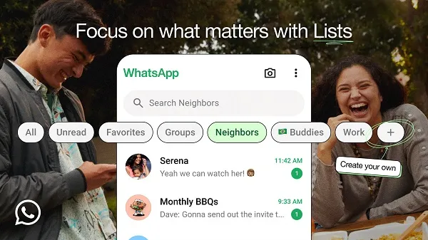 WhatsApp Adds Custom Chat ‘Lists’ To Help Manage Conversations