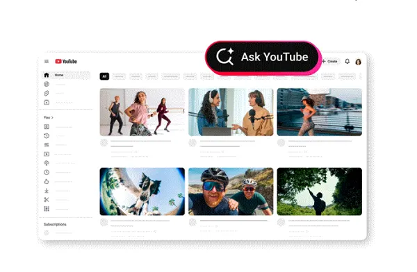 Ask YouTube desktop