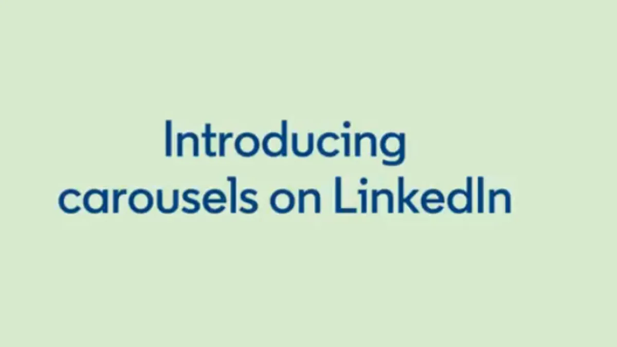 LinkedIn carousels
