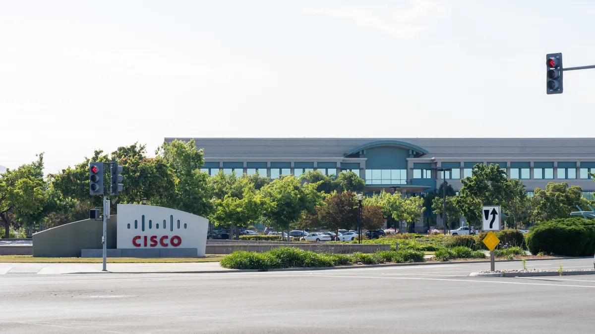 Cisco headquarters in San Jose, California, on June 8, 2023.