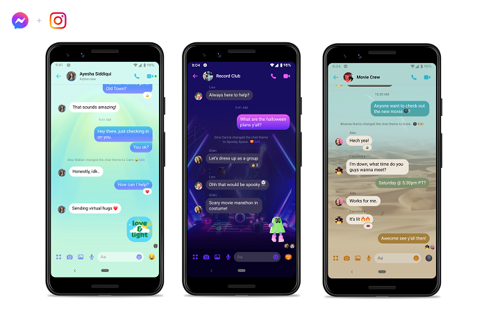 Facebook Messenger backgrounds