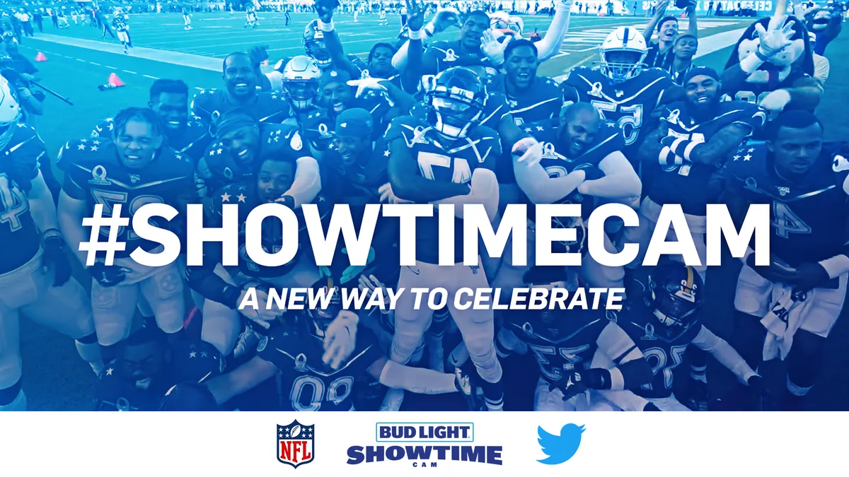 Bud Light unveils 'Showtime Cam' for NFL fans on Twitter