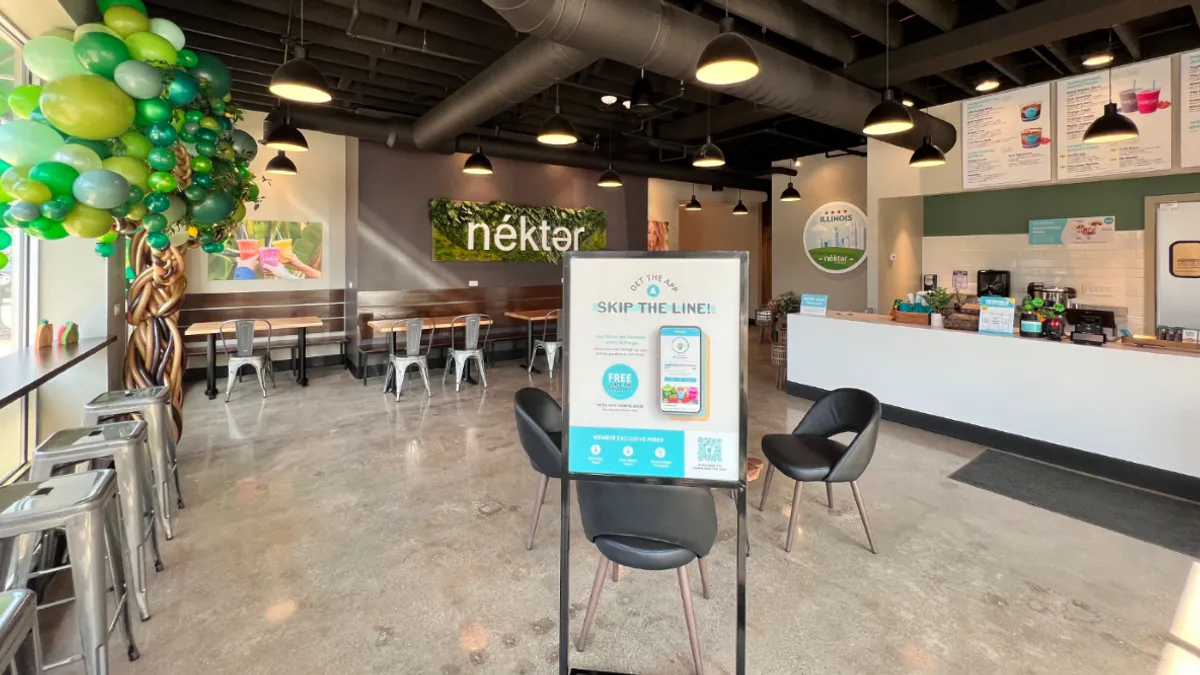 Inside a Nekter Juice Bar