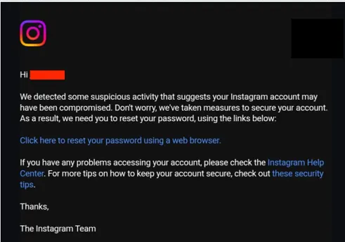 Instagram exploit account update