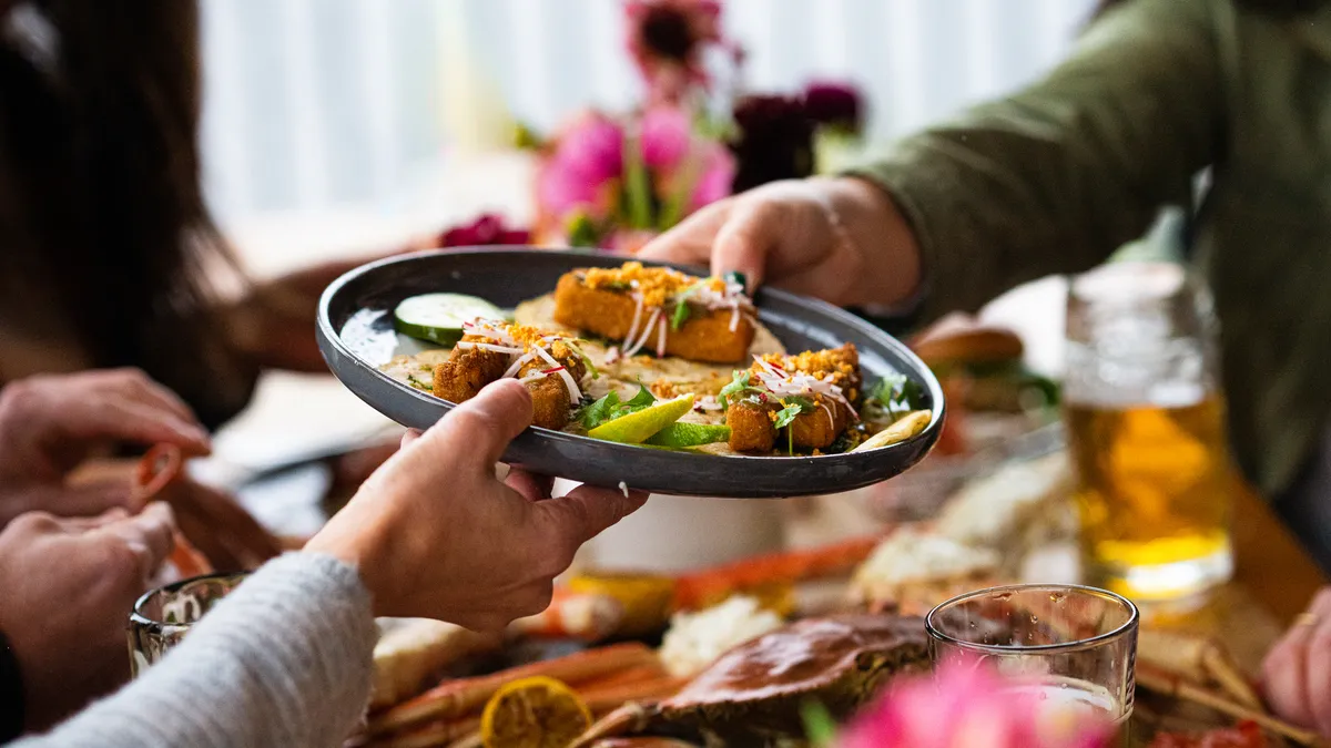 Picture of food items on a plate