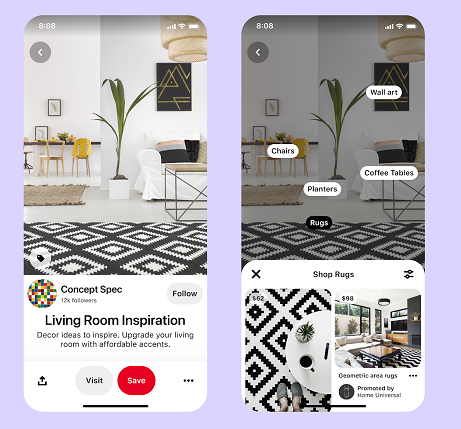 Pinterest ad slots