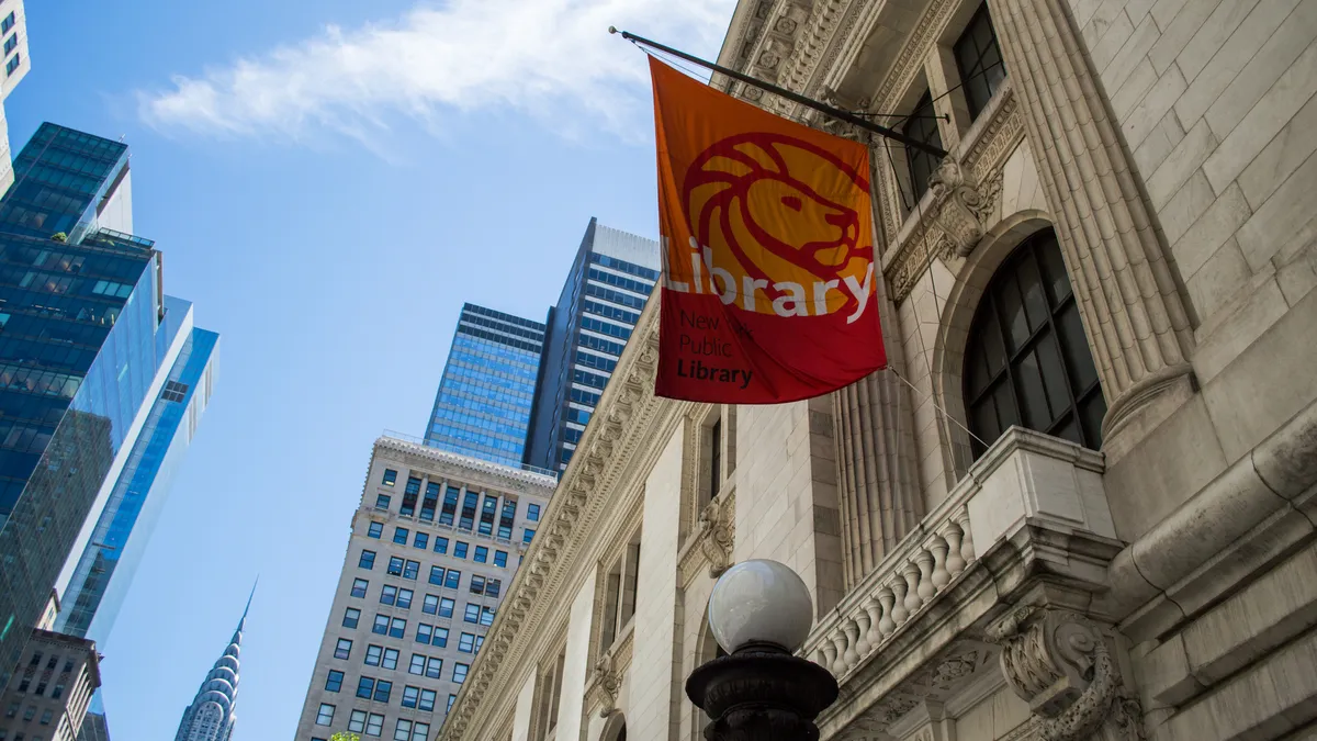 Exterior of the New York Library