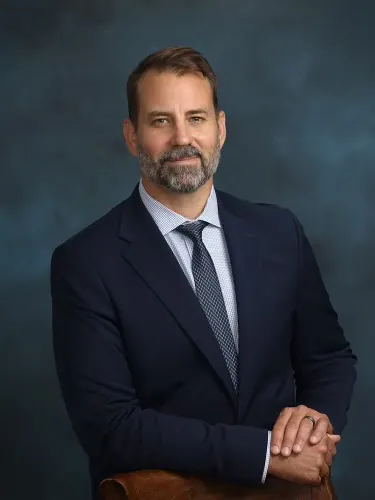 A headshot of Matt Schrap, head of the Harbor Trucking Association