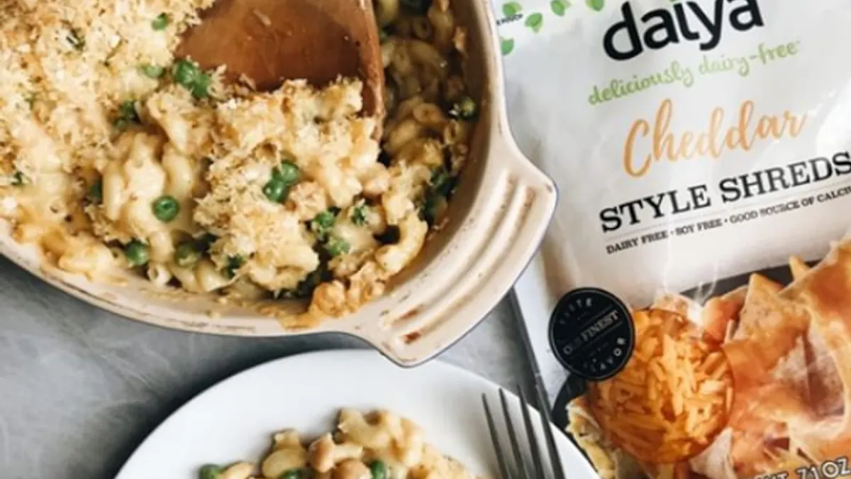 Daiya's plant based cheese products