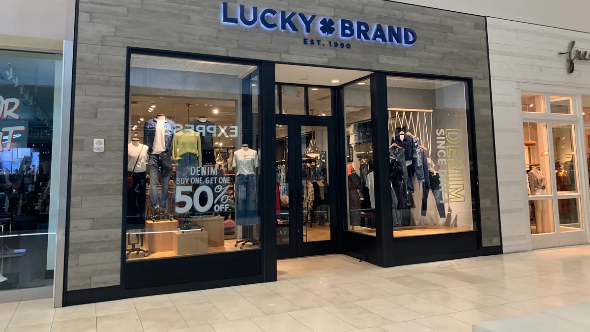 A Lucky Brand storefront