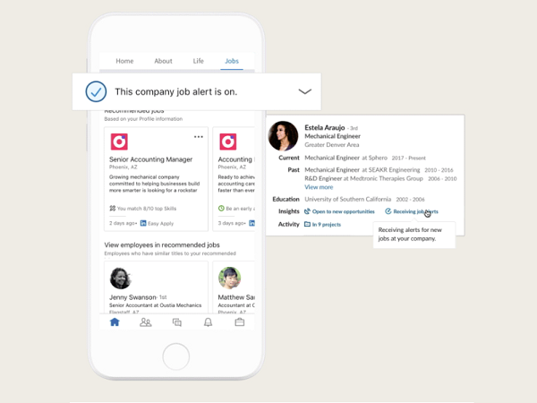LinkedIn job alerts