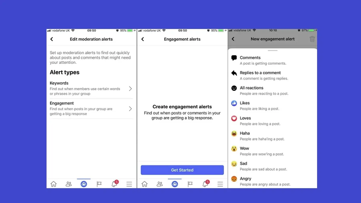 Facebook Engagement Alerts for Groups