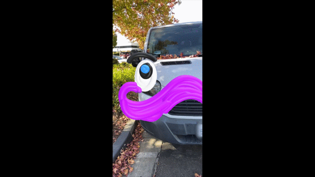 Snapchat 3D drawing