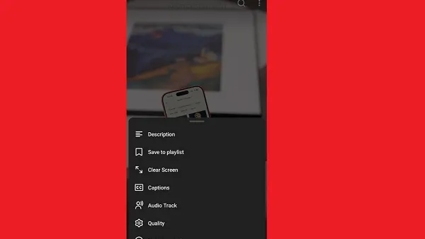 YouTube clear screen Shorts