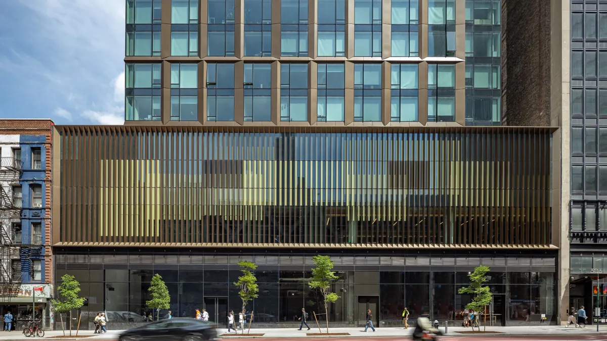 Exterior of The Ellery, a Midtown Manhattan luxury rental residential building