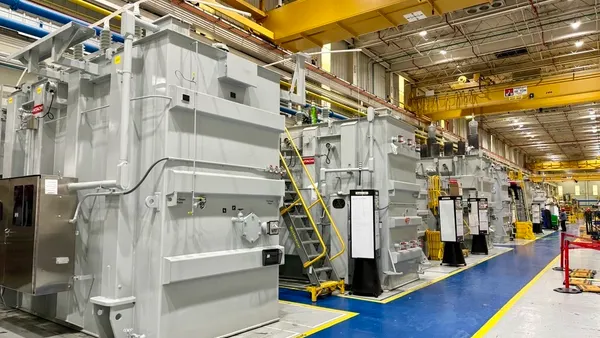 The inside of Hitachi Energy's transformer production facility in Crystal Springs, Mississippi.