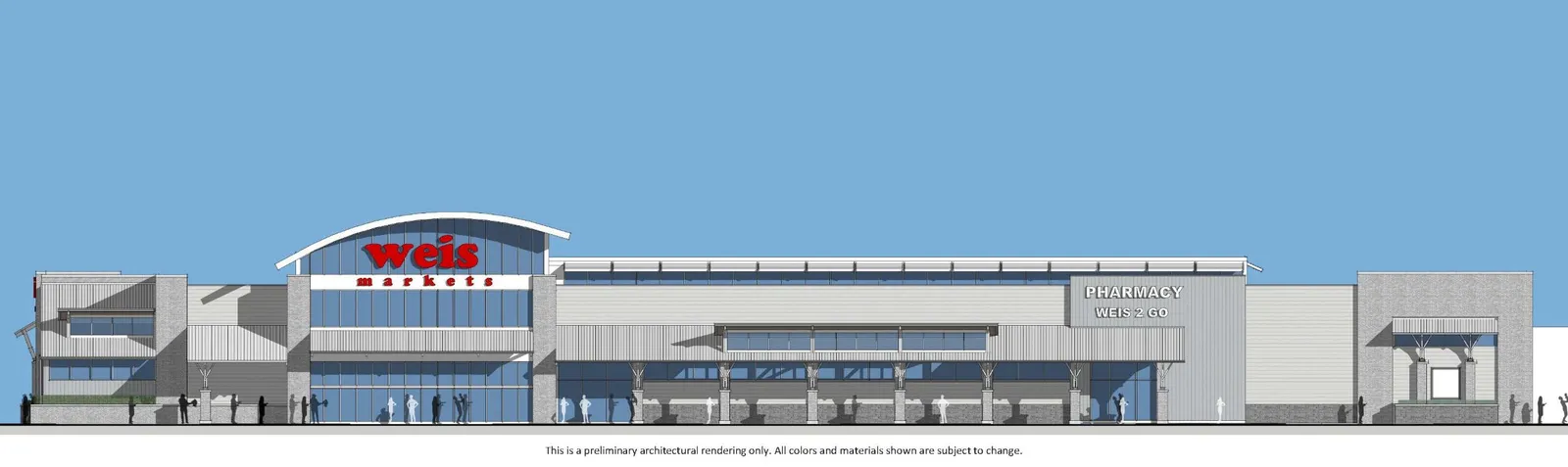 Rendering of an upcoming Weis Markets location