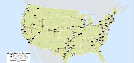 Electric Vehicle Charging Routes